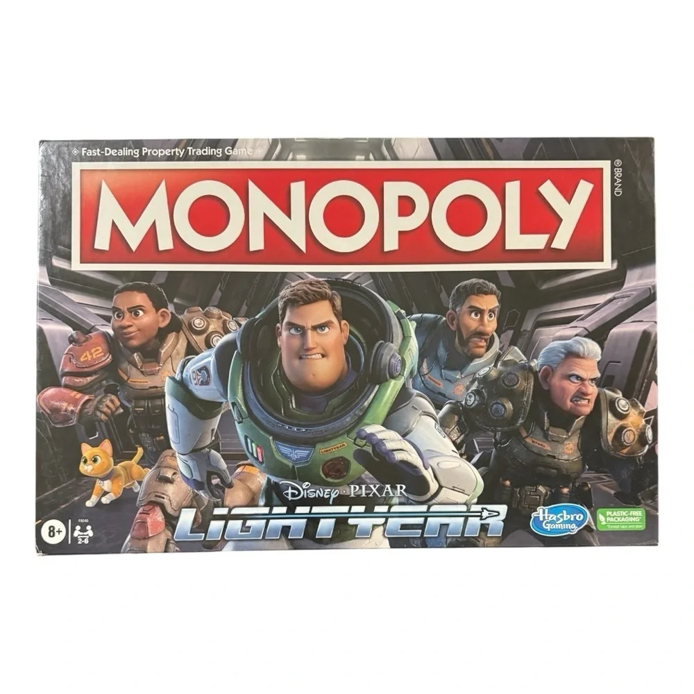 Disney Pixar Lightyear Monopoly Game – Brand New